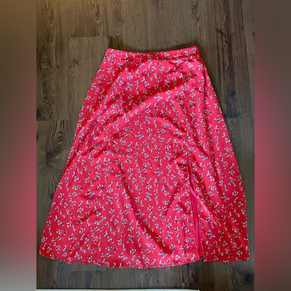 Floral Midi Skirt